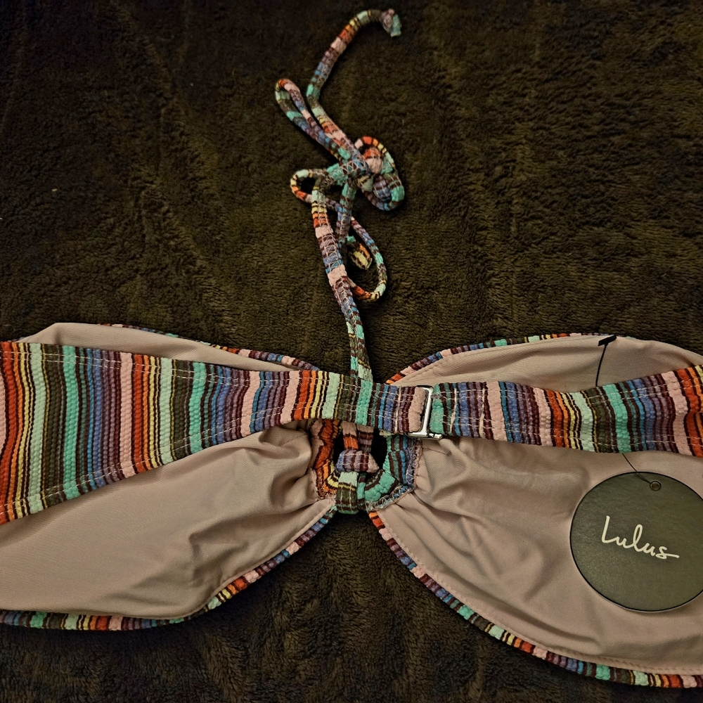 Colorful Lulu's Striped Bikini Set - Picture 5 of 8